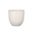 White Textured Round Indoor Ceramic Plant Pot - 4 Sizes at Gardenesque