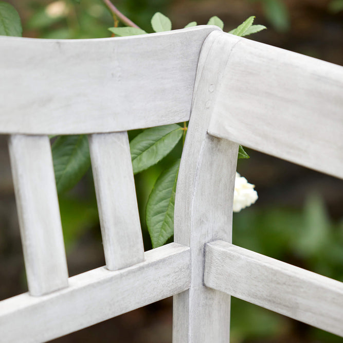 2 Seater Grey Wooden Garden Bench - Repton Queen