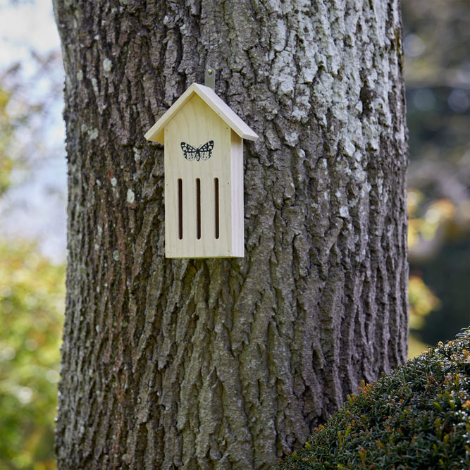 wooden butterfly hotel