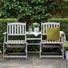 Wooden Grey Folding Garden Love Seat - Repton Eucalyptus available at Gardenesque